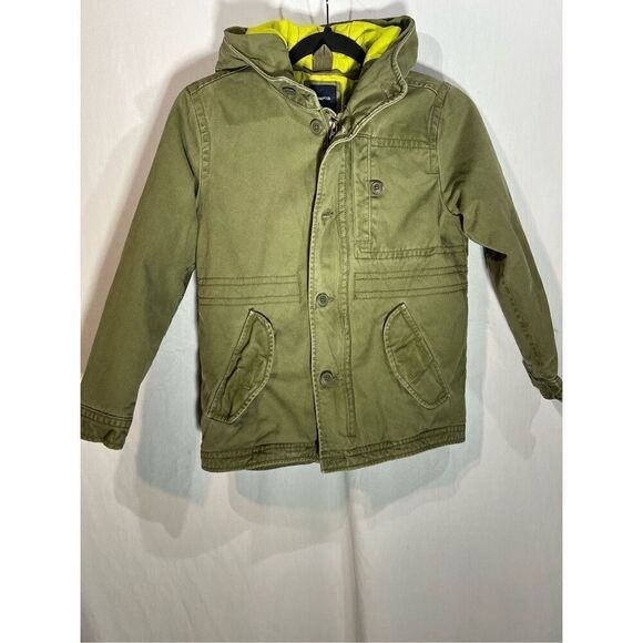 Gap Kids Boys Quilted Inside Winter Jacket Green in Color Size Medium - Picture 1 of 7